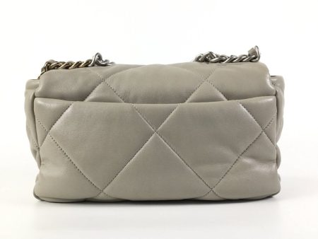 Chanel 19 Flap Small Grey Lambskin Sale