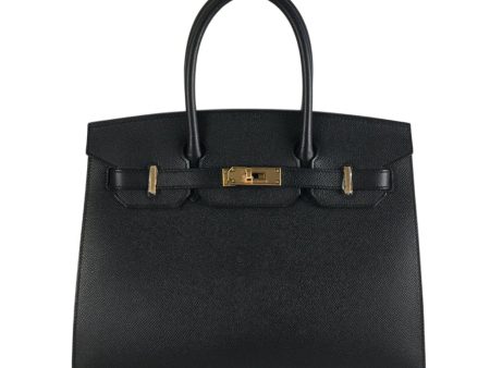 Hermes Birkin 30 Sellier Black Veau Madame Hot on Sale