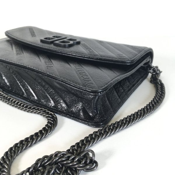 Balenciaga B So Black Wallet on Chain (WOC) on Sale