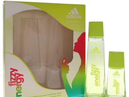 Adidas Fizzy Energy Women Gift Set - 2.5 oz Eau De Toilette Spray + 1 oz Eau De Toilette Spray Discount