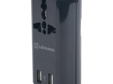 Lenmar Ultra-Compact All-in-One Travel Adapter with USB Port (Black) Online now