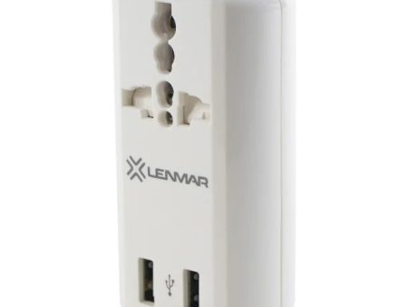 Lenmar Ultra-Compact All-in-One Travel Adapter with USB Port (White) For Cheap