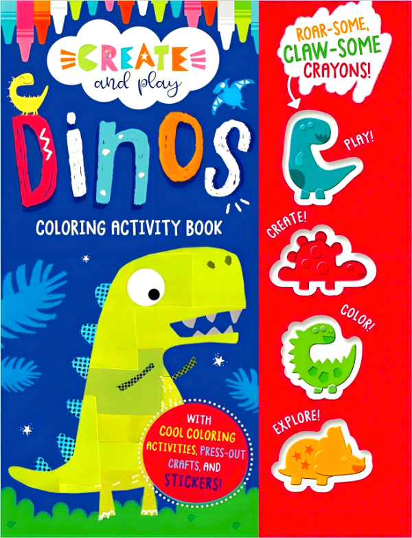 Create And Play Dinos Coloring & Activity Book Hot on Sale