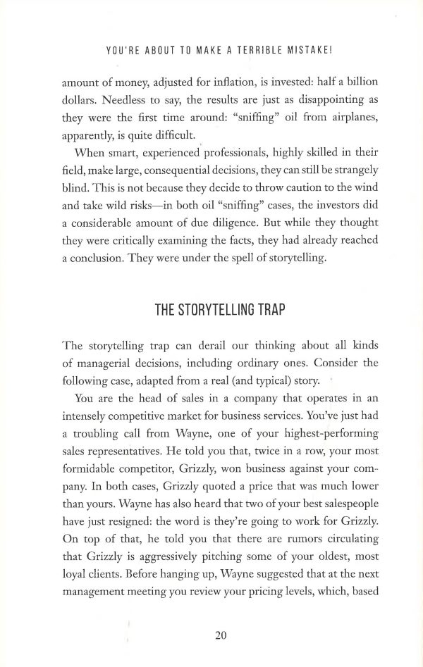 You re About to Make a Terrible Mistake: How Biases Distort Decision-Making and What You Can Do to Fight Them Discount